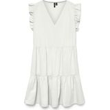 Vero Moda - FANNI - Vrijetijdsjurk - Loose Fit - Mini - V-hals - Gestreept