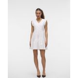 Vero Moda - FANNI - Vrijetijdsjurk - Loose Fit - Mini - V-hals - Gestreept