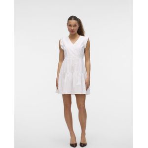 Vero Moda - FANNI - Vrijetijdsjurk - Loose Fit - Mini - V-hals - Gestreept