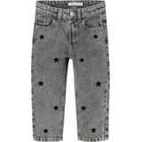 Name It mini meisjes spijkerbroek BELLA Medium Grey Denim Mom Fit