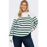 Carmakoma - Sweatshirt - Regular Fit - O-hals - Lange Mouwen - Geborduurd Detail