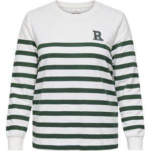 Carmakoma - Sweatshirt - Regular Fit - O-hals - Lange Mouwen - Geborduurd Detail