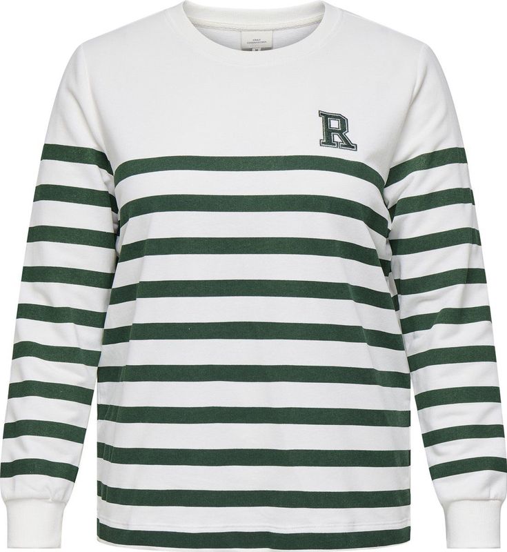 Carmakoma - Sweatshirt - Regular Fit - O-hals - Lange Mouwen - Geborduurd Detail