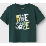 NAME IT - NMMVICTOR 2P SS NREG TOP - T-shirt - Chardonnay Forest Bloom - Korte Mouwen