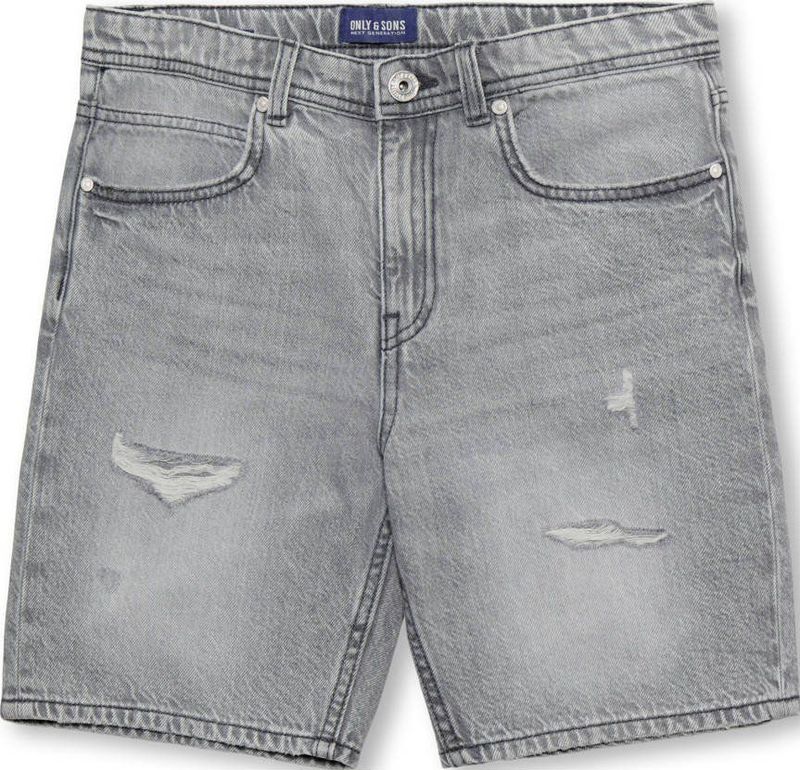 Jeans - Effen - Denim - Ripped - Regular Fit