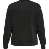 ONLY CARMAKOMA - Sweatshirt - O-hals - Lange Mouwen - Regular Fit - Strass Steentjes