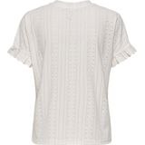 Only - Milla Frill Shirt - Off White - Dames