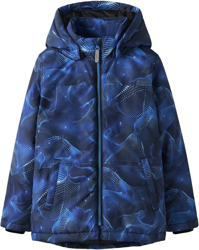 NAME IT - NKMMAX PA JACKET AOP - Buitenjas - Jongens - Met Afneembare Capuchon - Polyester Voering - ECO Waterafstotend