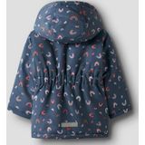 NAME IT MINI - Tussenjas - Donkerblauw - Met Capuchon - Waterafstotende Stof