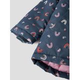 NAME IT MINI - Tussenjas - Donkerblauw - Met Capuchon - Waterafstotende Stof