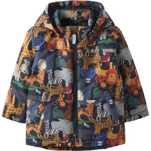 Name It - Max Pa Aop - Jas - Afneembare Capuchon - Lange Mouwen - Polyester Vulling