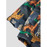 Name It - Max Pa Aop - Jas - Afneembare Capuchon - Lange Mouwen - Polyester Vulling