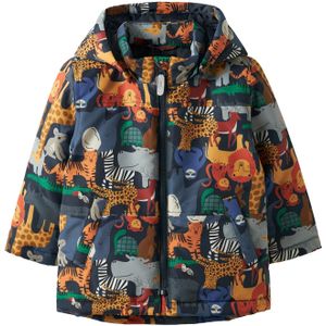 Name It - Max Pa Aop - Jas - Afneembare Capuchon - Lange Mouwen - Polyester Vulling