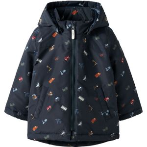 NAME IT - NMMMAX PA JACKET AOP NOOS - Buitenjas - Jongens - Met Afneembare Capuchon - Polyester Voering - ECO Waterafstotend