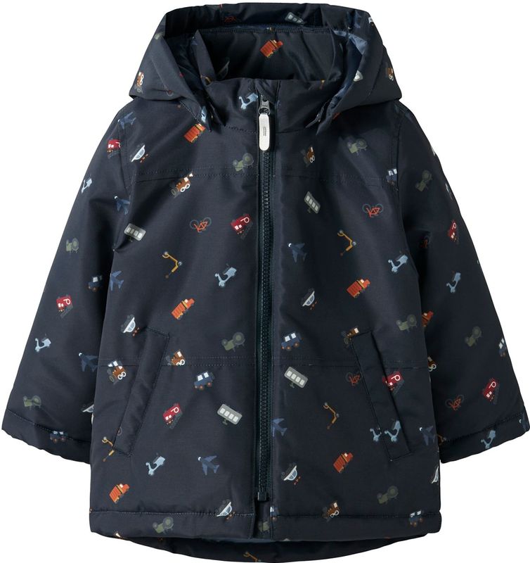 NAME IT - NMMMAX PA JACKET AOP NOOS - Buitenjas - Jongens - Met Afneembare Capuchon - Polyester Voering - ECO Waterafstotend