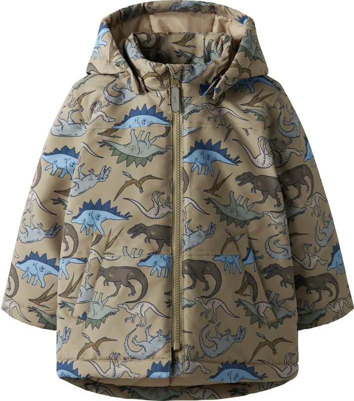NAME IT - NMMMAX PA JACKET AOP NOOS - Buitenjas - Jongens - Met Afneembare Capuchon - Polyester Voering - ECO Waterafstotend