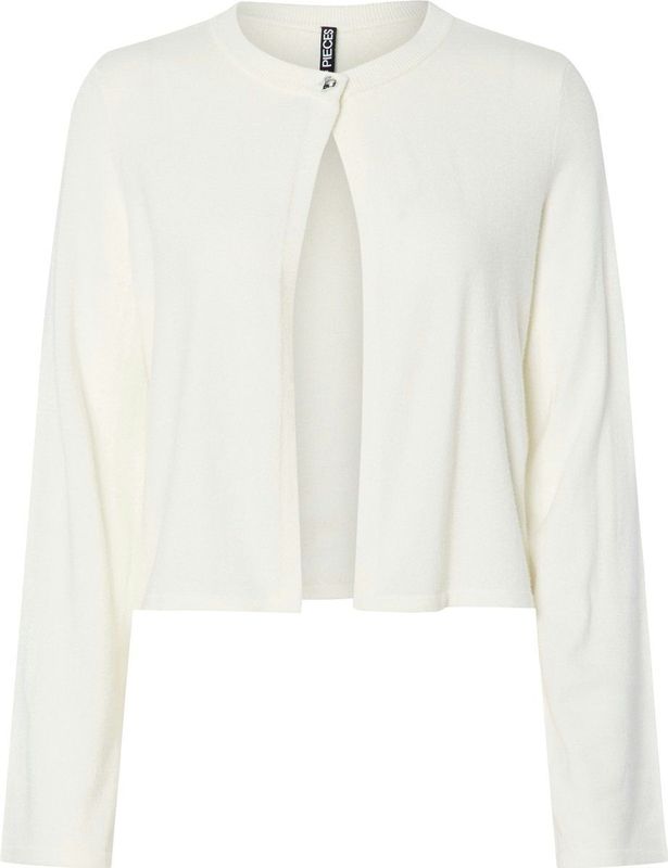 Pcorina - Gebreid Vest - Knus - Ronde Hals - Lange Mouwen - Knoopsluiting