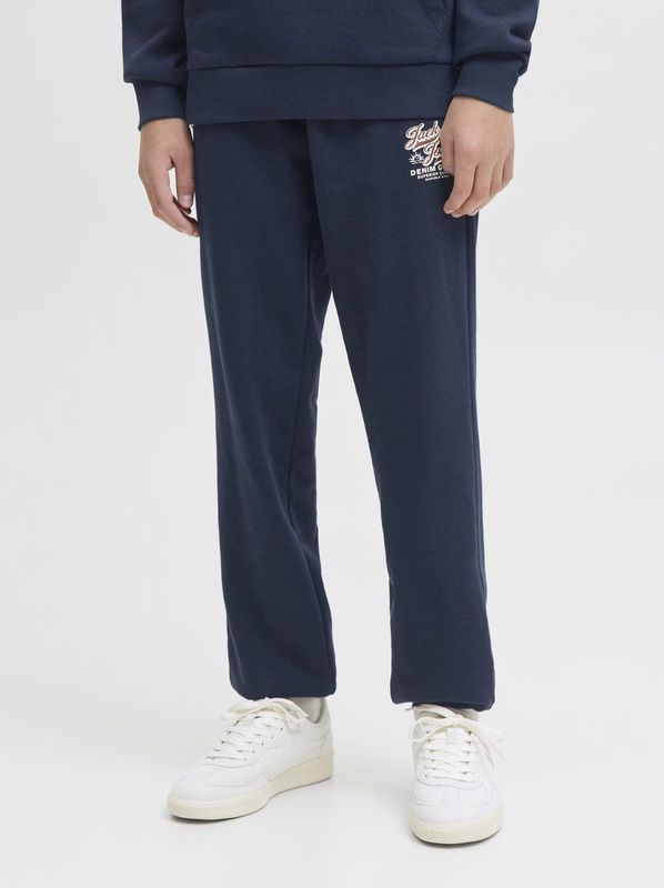 Jack and Jones Junior - Trainingsbroek - Zwart - Sweatstof - Normale Taille