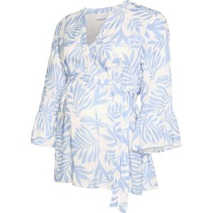 Blousetops - Loose Fit - V-hals Top - 3/4 Mouwen - Met Riem in de Taille