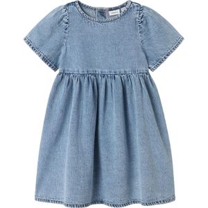 Blousejurk - Medium Blue Denim - Katoen - Knoopsluiting