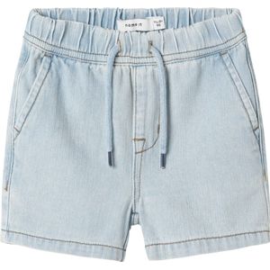 Denim - Joggingshort - Blauw - Polyester - Verstelbare Taille