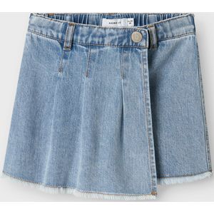 Denim - Skort - Regular Fit - Slijtageplekken