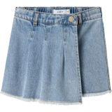 Short - Denim - Blauw - Regular Fit - Verstelbare Taille