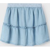 Spijkerrok - Lichtblauw - 100% Lyocell - Elastische Band