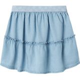 Spijkerrok - Lichtblauw - 100% Lyocell - Elastische Band