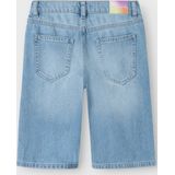 Regular Fit Denim Short - Blauw - Katoen