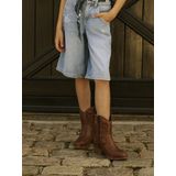 Regular Fit Denim Short - Blauw - Katoen