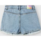Denim - Denim Short - Korte Broek - Wijde Broekspijpen - Verstelbare Taille