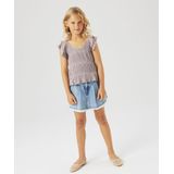 Denim - Denim Short - Korte Broek - Wijde Broekspijpen - Verstelbare Taille