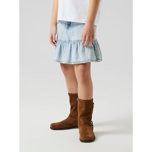 Spijkerrok - Lichtblauw - 100% Katoen - Verstelbare Boord