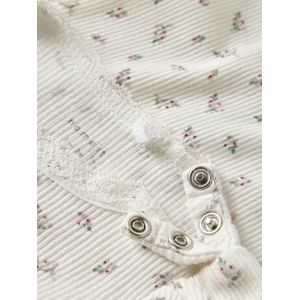 NAME IT BABY - Romper - Ecru - Met Bloemenprint