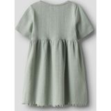 Jurk - Verticaal Gestreept - Ribgebreide Stof - Korte Mouwen - Regular Fit