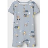 Print - Zonnepakje - Ribgebreid - All-over Print