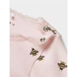 NAME IT - NBFFLOWERKAB LS BODY BOX - Bodies - Roze - Ribtricot