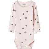 NAME IT - NBFFLOWERKAB LS BODY BOX - Bodies - Roze - Ribtricot