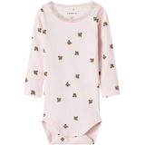 NAME IT - NBFFLOWERKAB LS BODY BOX - Bodies - Roze - Ribtricot