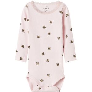 Body Suit - Gestreept - Ribtricot - Lange Mouwen - Drukknoopsluiting