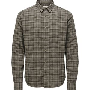 Only & Sons - Onsgudmund Ls Checked Shirt - Overhemd - Walnut/jet Black