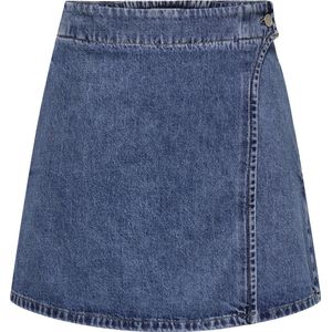 Only - Onlthea Wrap Short Skirt - Blauw Denim - Skort