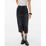 Denim - Spijkerrok - Blauw - Katoen - Hoge Taille