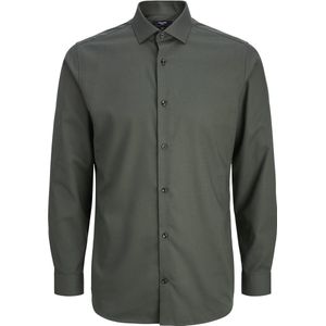 Jack en Jones - Overhemd - Donkergroen - 100% Katoen
