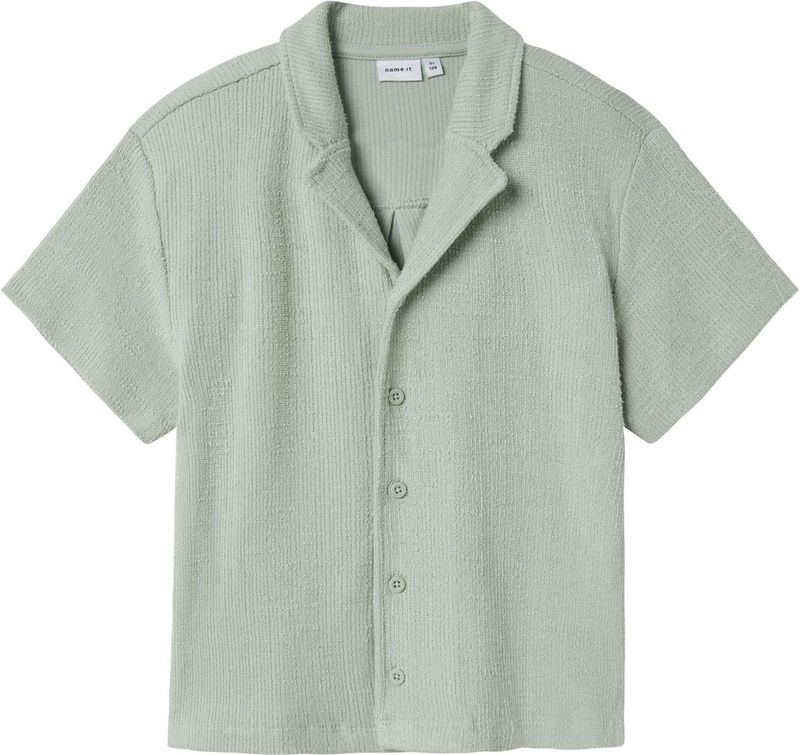 Top - Jacquard - Korte Mouwen - Regular Fit