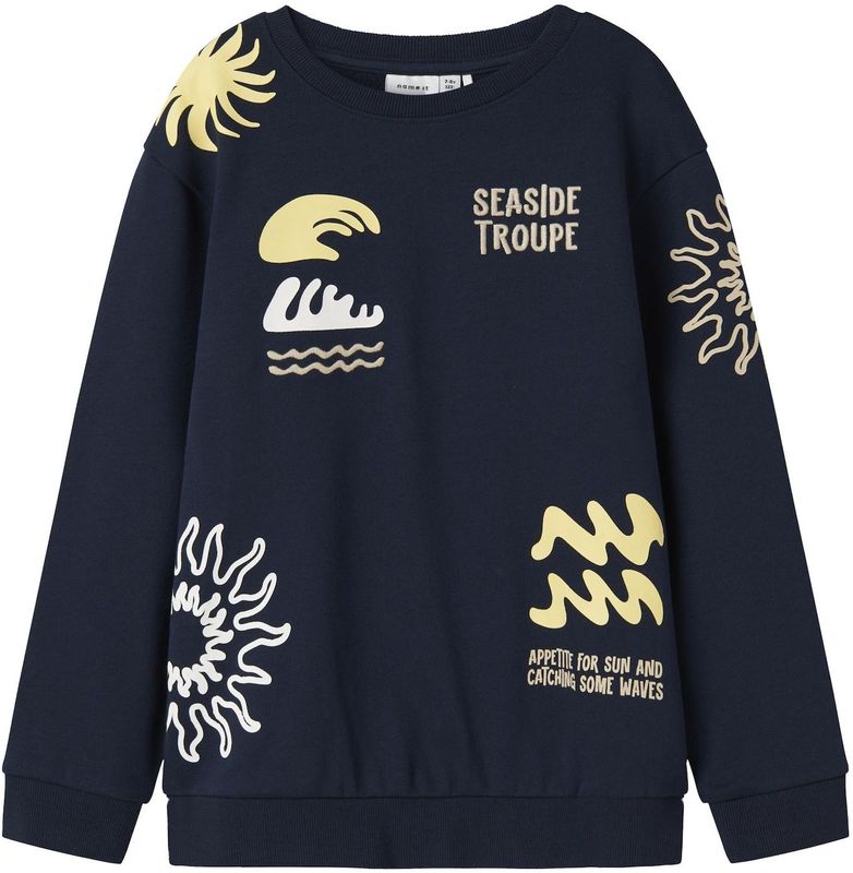 Name it - Nkmfesab - Sweatshirt - Navy Blauw - Zomercollectie