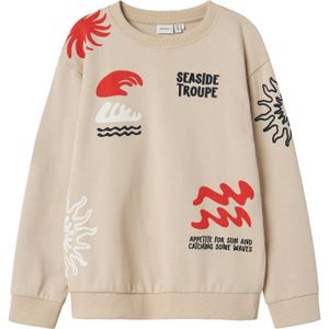Name it - Nkmfesab - Zomer Sweat Shirt - Taupe - Jongens