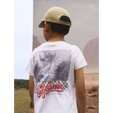 Name It T-Shirt - NkmHort - Bright White - Name It - 7-8 jaar (122-128) - T-Shirts