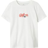 Name It T-Shirt - NkmHort - Bright White - Name It - 7-8 jaar (122-128) - T-Shirts